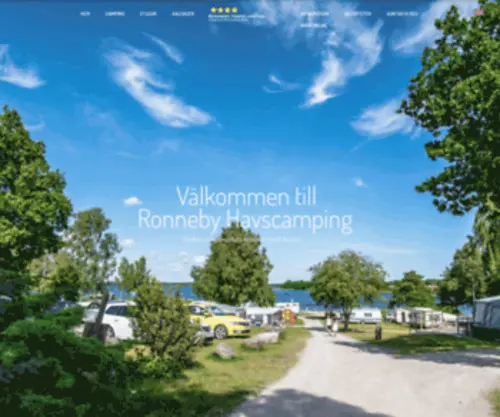 Ronnebyhavscamping.se(Boka campingplats med stuga) Screenshot
