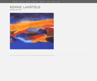 Ronnielandfield.com(Ronnie Landfield Modern Painter) Screenshot