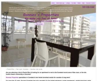 Ronniesproperties.com(San Juan Apartment Rental) Screenshot