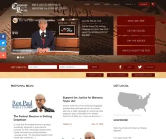 Ronpaul2012.com(Campaign for Liberty) Screenshot