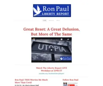 Ronpaullibertyreport.com(Ron Paul Liberty Report) Screenshot