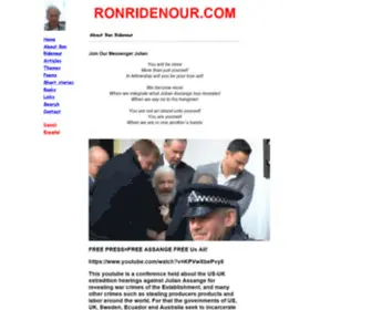 Ronridenour.com(Ron Ridenour) Screenshot