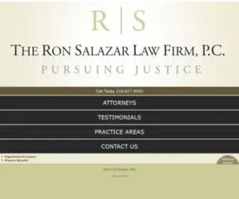 Ronsalazarlaw.com(The Ron Salazar Law Firm) Screenshot