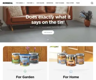 Ronseal.com(Home and Garden DIY Products) Screenshot
