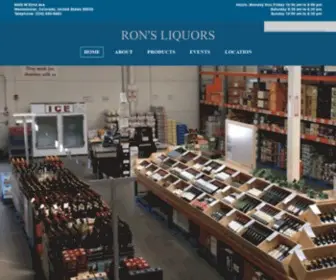 Ronsliquors.com(Ron's Liquors) Screenshot