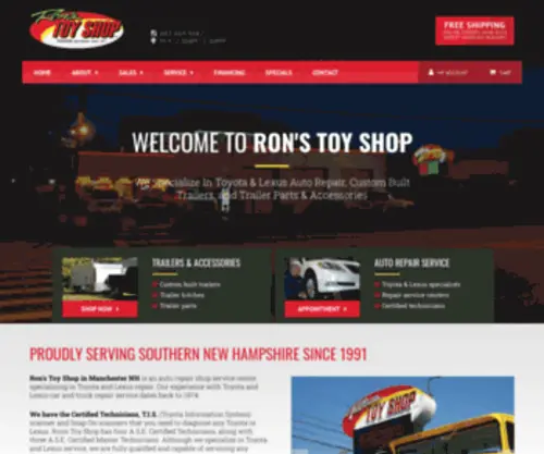 Ronstoyshop.com(Ron's toy shop) Screenshot