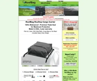 Roofbag.com(Car top carriers made in the USA) Screenshot