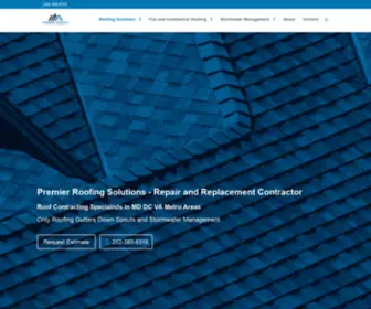 Roofcontractordc.com(Premier Roofing Solutions) Screenshot