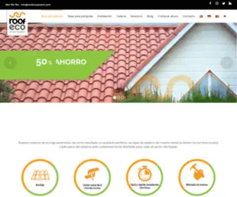Roofecosystem.com(Tejas Plásticas) Screenshot