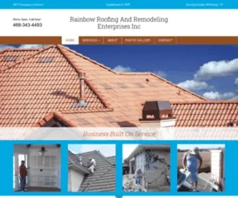 Roofersmckinneytx.com(Rainbow Roofing And Remodeling Enterprises Inc) Screenshot