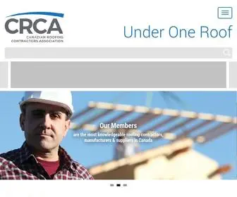 Roofingcanada.com(Canadian Roofing Contractors Association (CRCA)) Screenshot