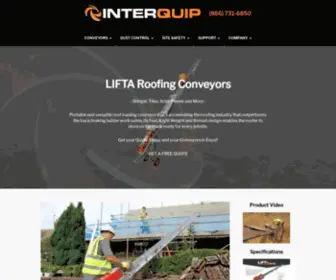 Roofingconveyors.com(LIFTA Roofing Conveyors) Screenshot