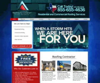 Roofingforchildren.com(Roofing for Children l Roofing Contractor) Screenshot