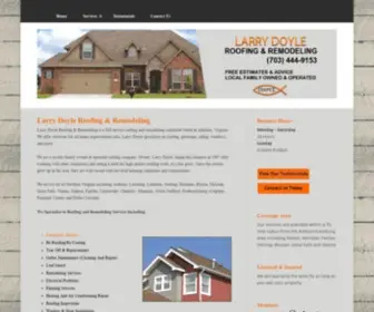 Roofinggutter.com(Larry Doyle Roofing & Remodeling) Screenshot