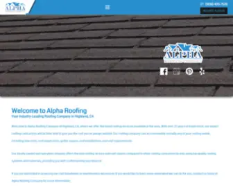 Roofinghighland.com(Alpha Roofing Company is a Roofing Company in Highland) Screenshot