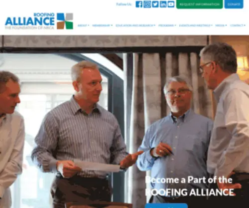 Roofingindustryalliance.net(Roofing Alliance) Screenshot