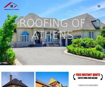 Roofingofathens.com(Roofing of Athens) Screenshot