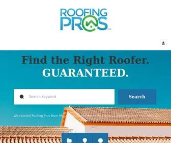 Roofingprosnearme.com(Roofing Pros Near Me) Screenshot