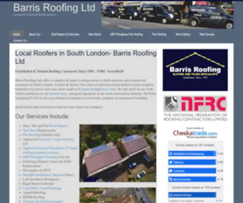 Roofingsouthlondon.co.uk(Barris Roofing Ltd) Screenshot