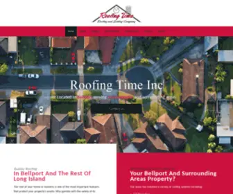 Roofingtimelongisland.com(Residential Roofing) Screenshot