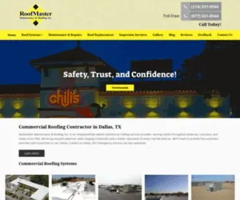 Roofmasterdfw.com(RoofMaster Maintenance & Roofing) Screenshot