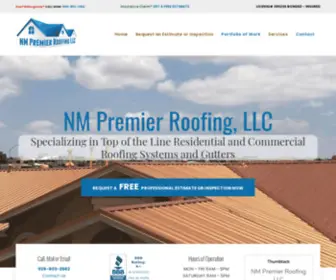 Roofnm.com(NM Premier Roofing) Screenshot