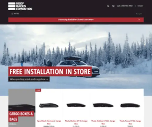 Roofracksedmonton.com(Roof Racks Edmonton) Screenshot