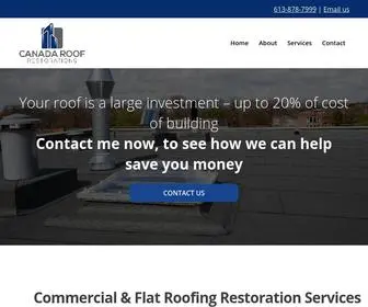 Roofrestorations.ca(Commercial & Flat Roofing Restoration Ottawa) Screenshot