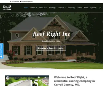 Roofright.com(Roof Right) Screenshot