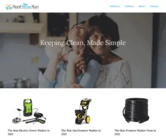 Roofrinserun.com(Roof, Rinse & Run) Screenshot