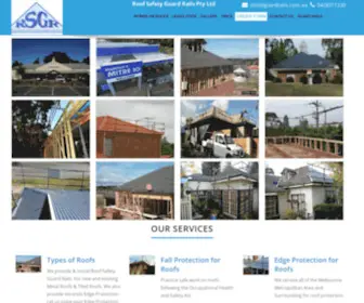 Roofsafetyguardrails.com.au(Roof Edge Protection temporary roof handrails hire) Screenshot