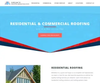 Roofsbylegacy.com(Legacy Roofing & Solar) Screenshot