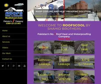 Roofscool.com(#1 Company Deals In Water proofing Services) Screenshot