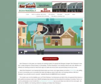 Roofshampoo.com(How to start a roof cleaning business. Become a Roof Shampoo®) Screenshot