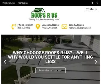 Roofsrusvt.com(Roofs R Us) Screenshot