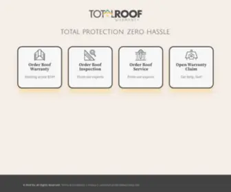 Roofwarranty.com(Total Roof Warranty) Screenshot