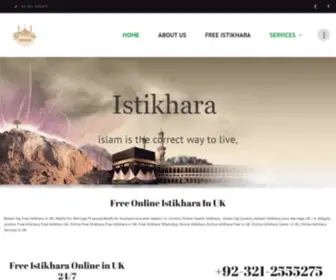 Roohanielaj.com(Online Free Istikhara UK) Screenshot