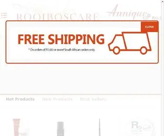 Rooiboscare.co.za(Annique Online Shop for Health &amp; Skin Care Products) Screenshot