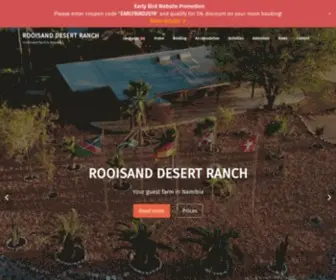 Rooisand.com(Your guest and astro farm at the Gamsberg in Namibia) Screenshot