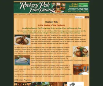 Rookerypub.com(Rookery Pub Fine Dining) Screenshot