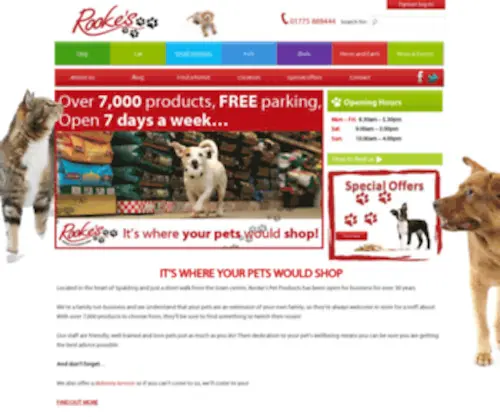 Rookespetproducts.co.uk(Where your pets would shop) Screenshot