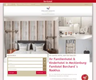 Rookhus.de(Familienhotel in Mecklenburg Vorpommern) Screenshot