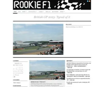 Rookief1.com(Rookie F1) Screenshot