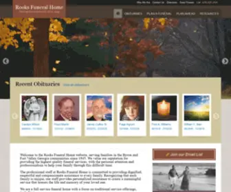 Rooksfuneralhome.com(Rooks Funeral Home) Screenshot
