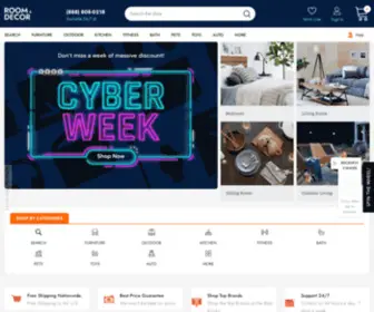 Roomanddecor.com(Furniture Bedroom) Screenshot
