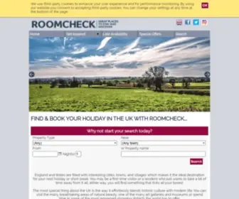 Roomcheck.co.uk(Book UK holiday accommodation) Screenshot