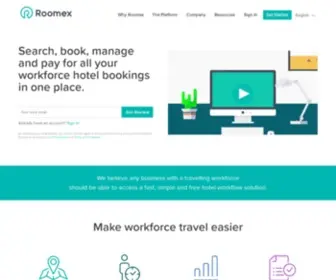 Roomex.com(The Business & Corporate Travel Management Platform) Screenshot