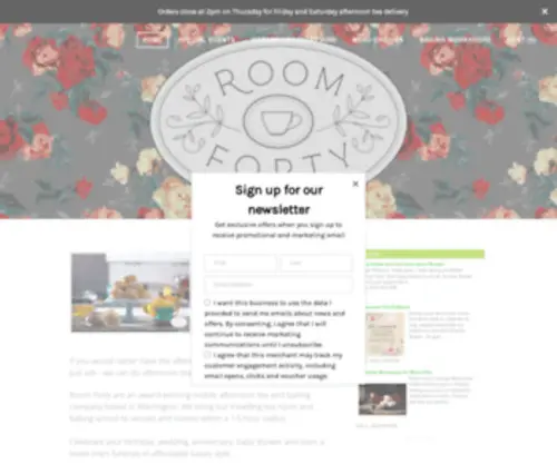 Roomforty.co.uk(Room Forty) Screenshot