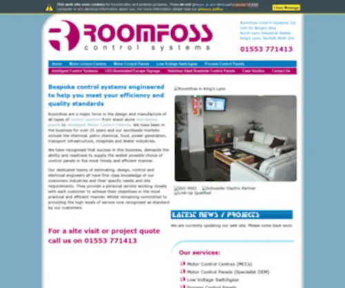Roomfoss.co.uk(Roomfoss Control Systems) Screenshot