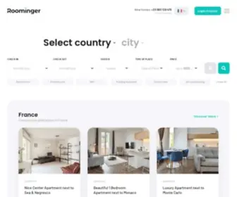 Roominger.com(Villas & Apartments directly from the owners) Screenshot